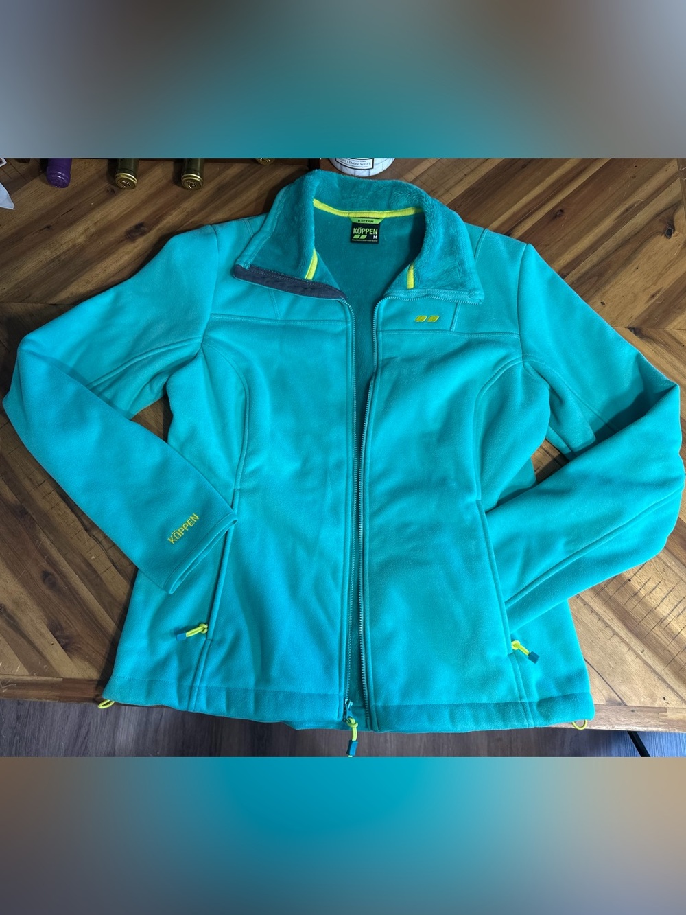 Köppen Teal Fleece Lined Full Zip Outdoor Jacket Women’s Medium